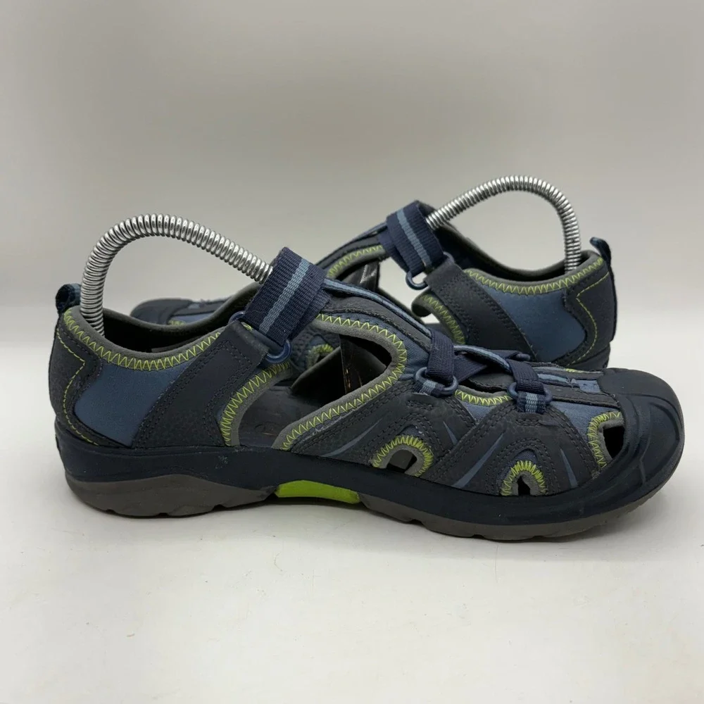 Merrell Hydro Mens 7 Navy Blue Leather Water Sandals‎ Hiking Shoes